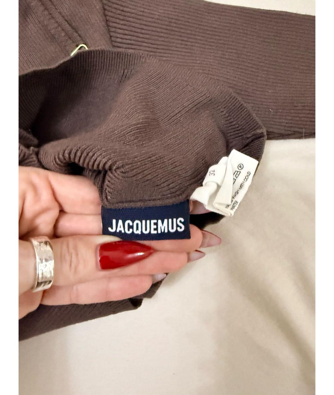 JACQUEMUS Коричневый вискозный джемпер / свитер, фото 2