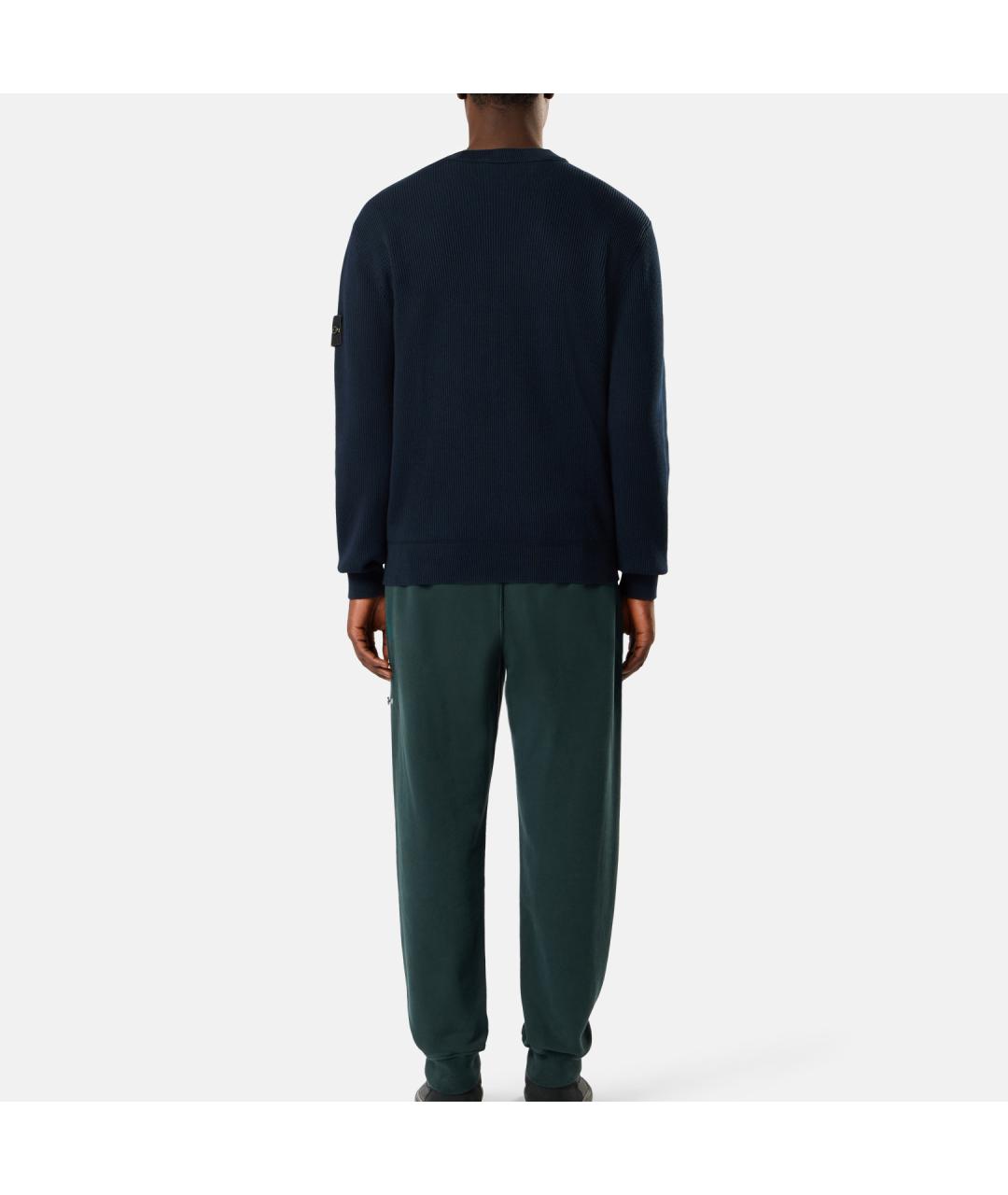 STONE ISLAND Темно-синий джемпер / свитер, фото 4
