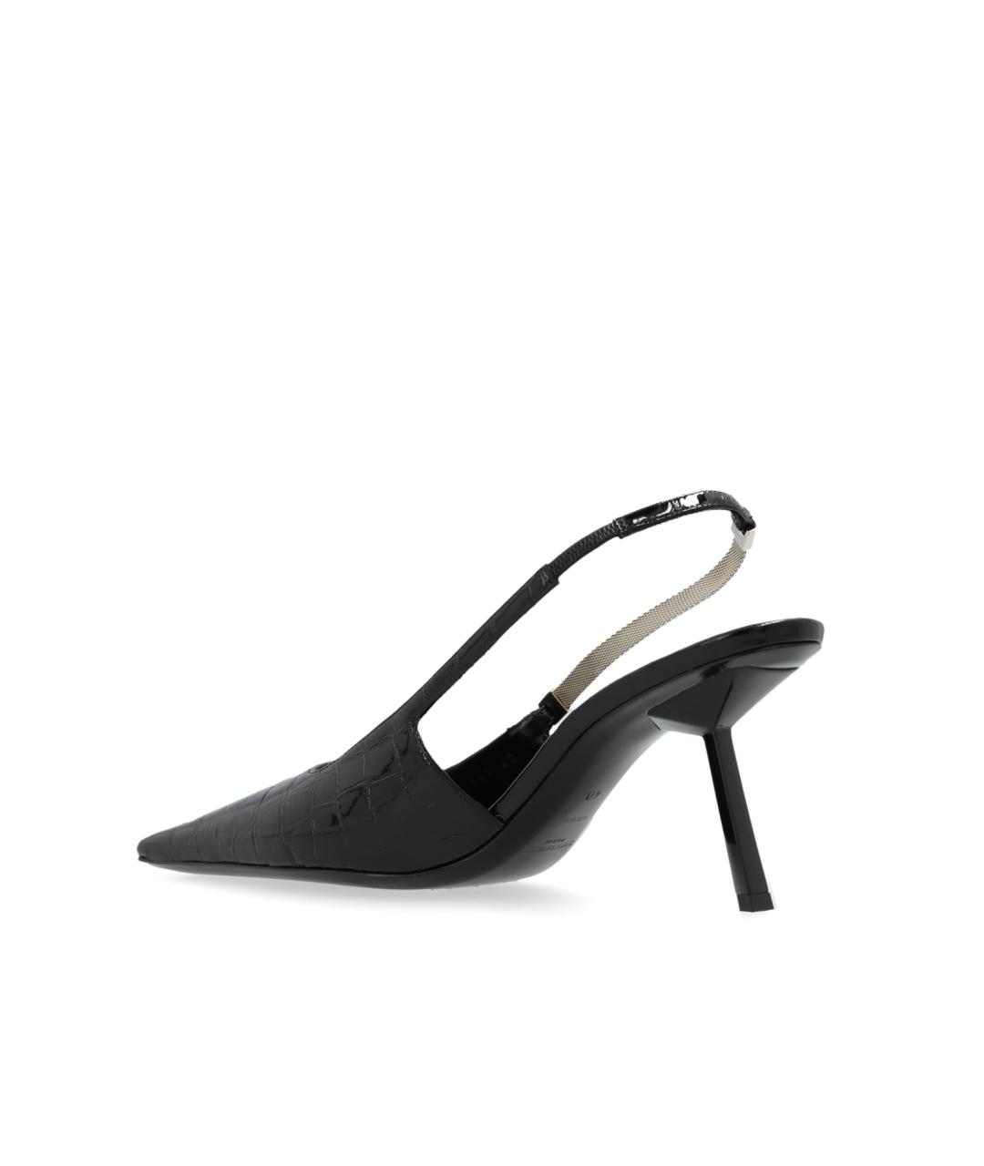 SAINT LAURENT Черные кожаные туфли, фото 9
