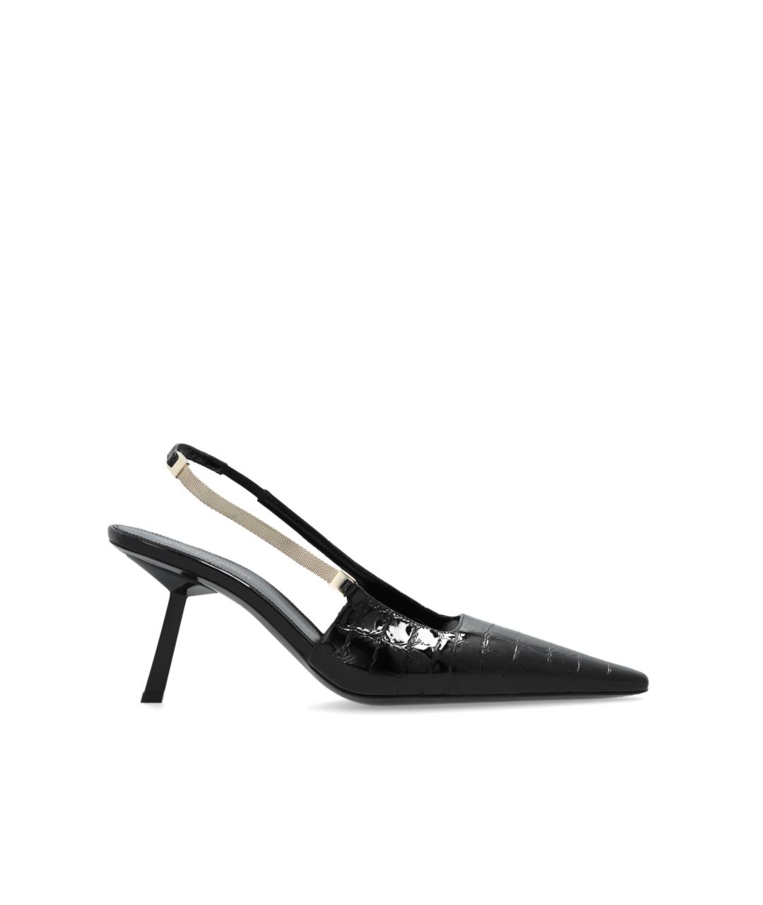 SAINT LAURENT Черные кожаные туфли, фото 10