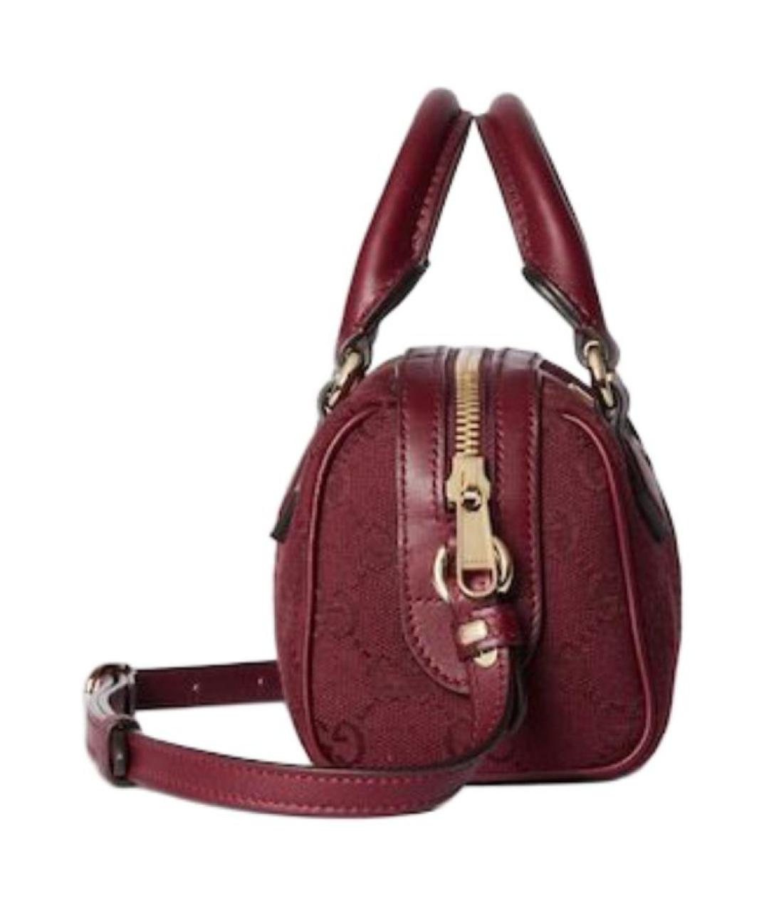 GUCCI Красная сумка через плечо из канвы, фото 3