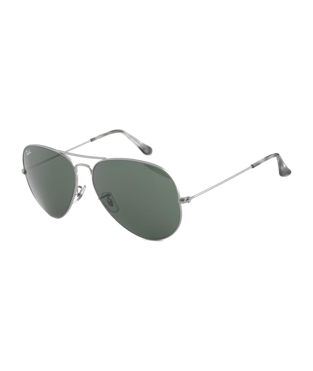 RAY BAN Серебряные металлические солнцезащитные очки, фото 4