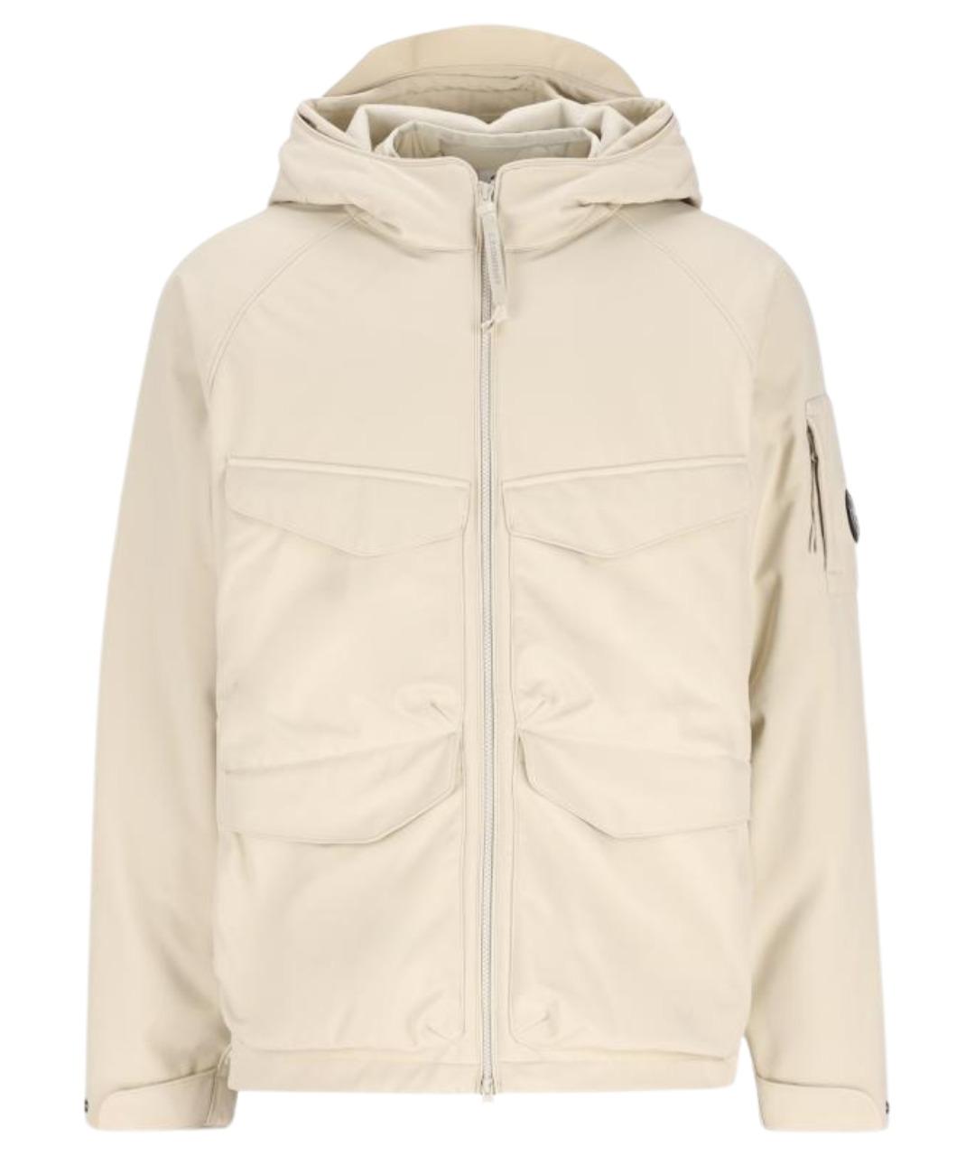 CP COMPANY Бежевая полиэстеровая куртка, фото 1