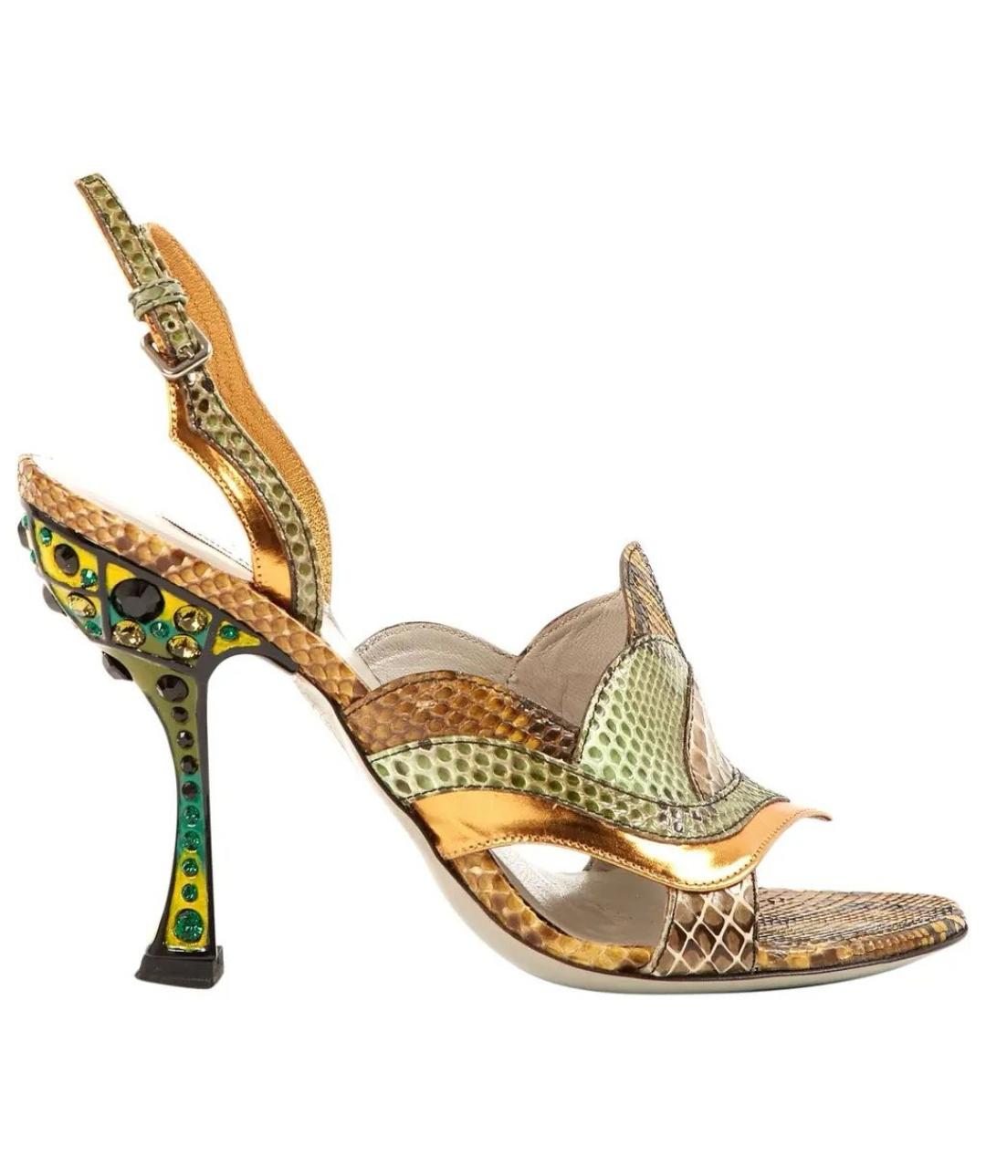 MIU MIU Мульти кожаные туфли, фото 7