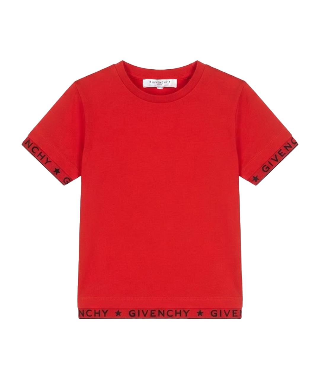 GIVENCHY Красный хлопковый детская футболка / топ, фото 1