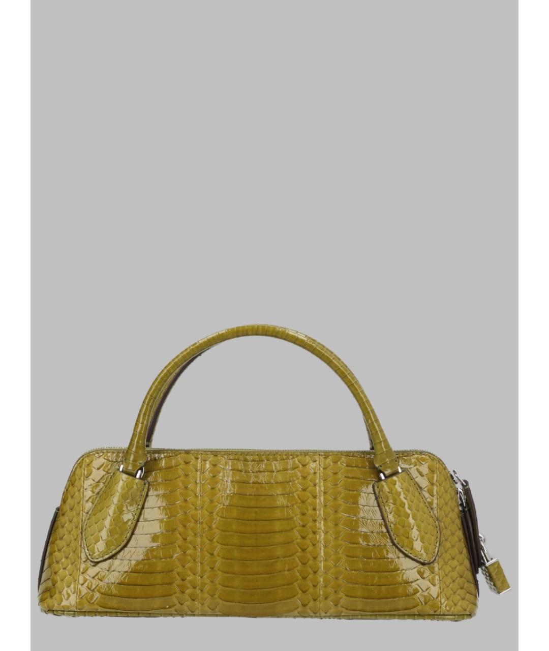 TORY BURCH Зеленая кожаная сумка тоут, фото 2