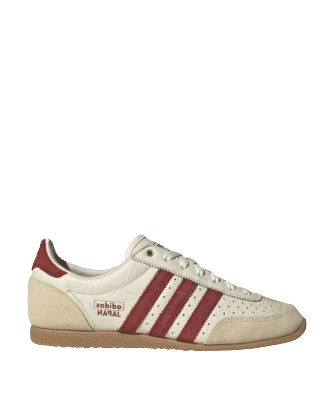 ADIDAS Белые кожаные кроссовки, фото 1