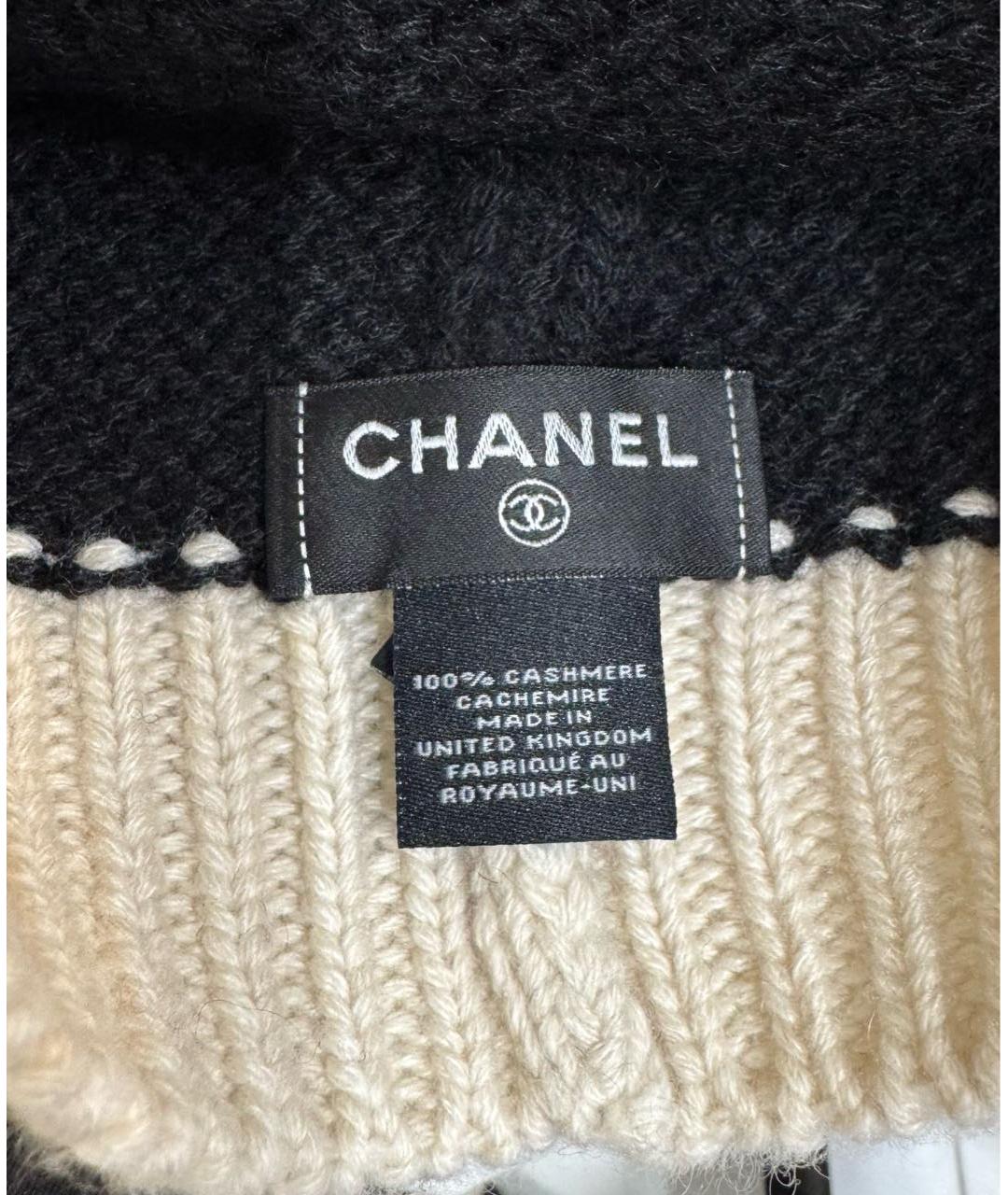 CHANEL Черная кашемировая шапка, фото 4