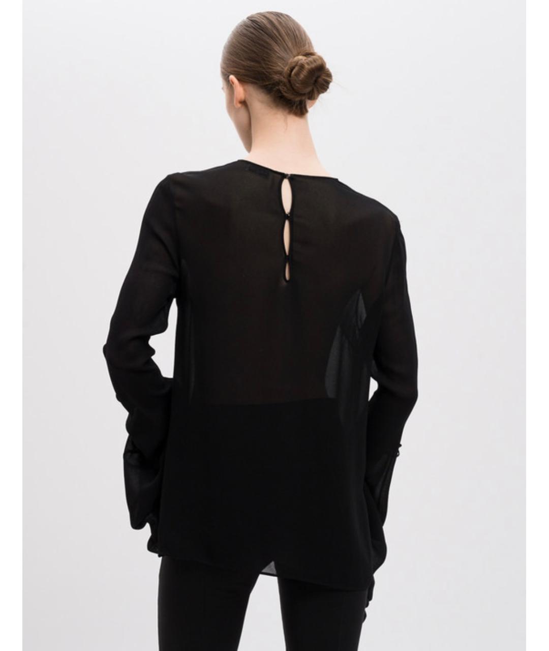 SAINT LAURENT Черная вискозная блузы, фото 3