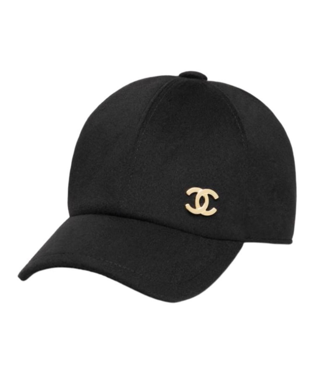 CHANEL Черная кепка, фото 1