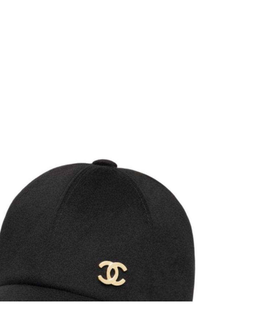 CHANEL Черная кепка, фото 2