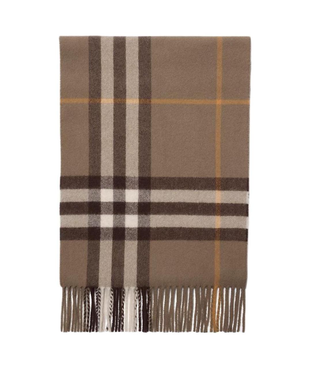BURBERRY Коричневый кашемировый шарф, фото 2