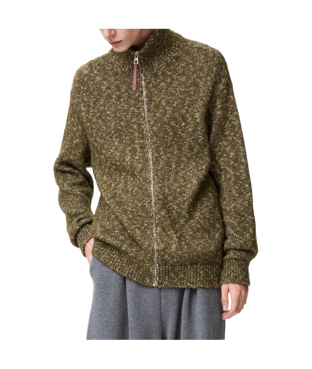 LOEWE Хаки джемпер / свитер, фото 2