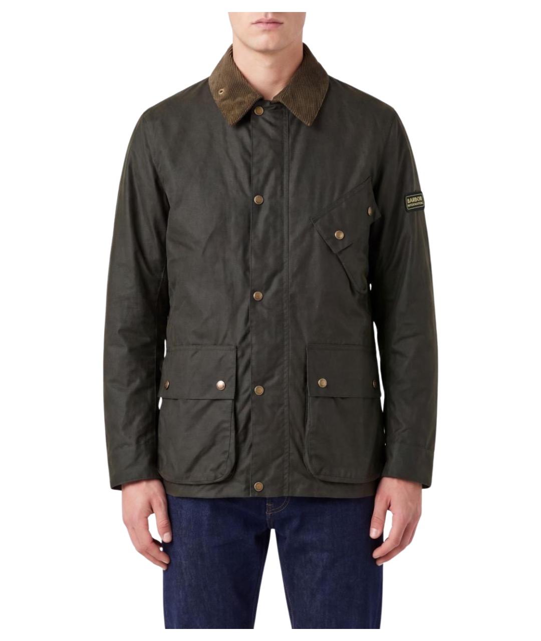 BARBOUR Хаки хлопковая куртка, фото 1