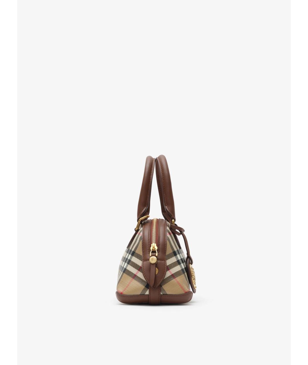 BURBERRY Бежевая сумка тоут из канвы, фото 4