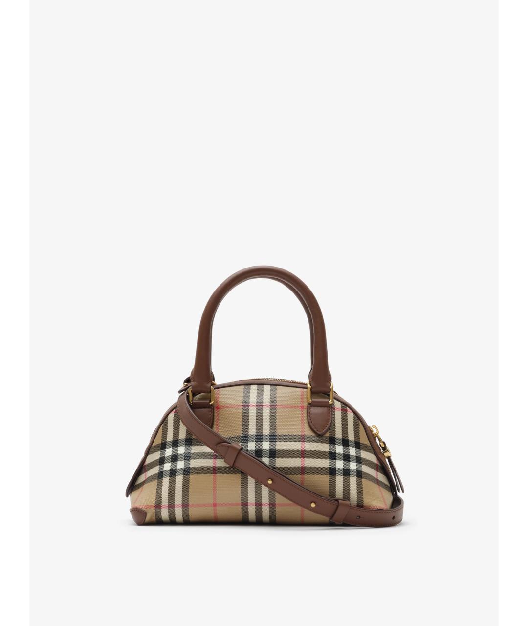 BURBERRY Бежевая сумка тоут из канвы, фото 5