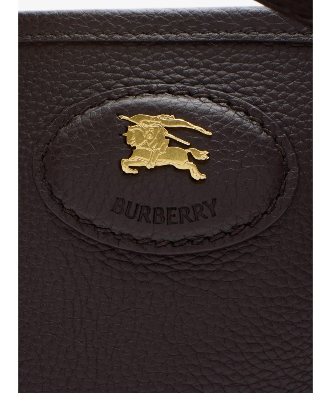 BURBERRY Мульти кожаная сумка тоут, фото 6