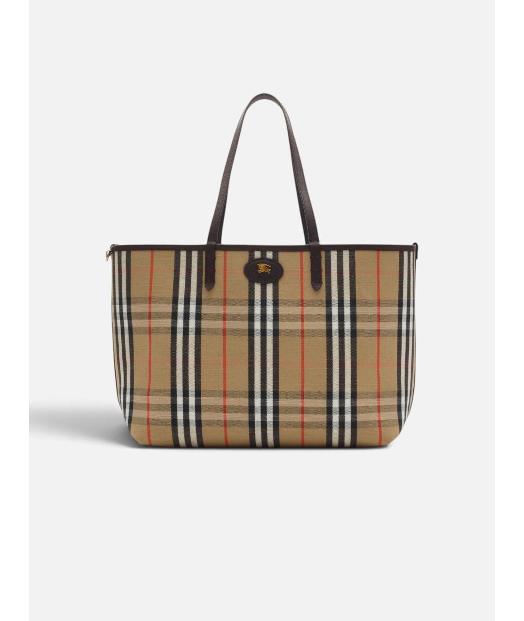 BURBERRY Мульти кожаная сумка тоут, фото 7