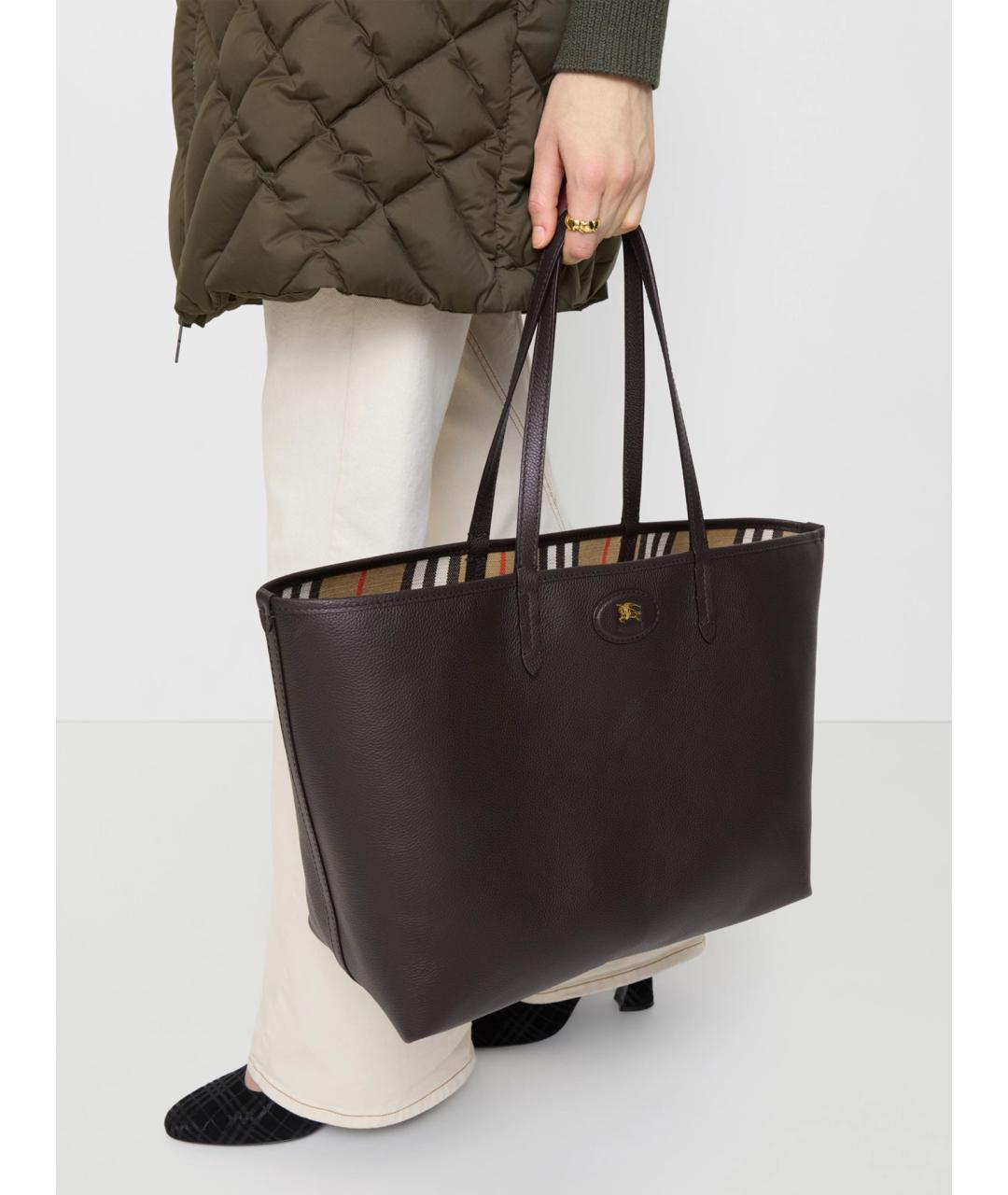 BURBERRY Мульти кожаная сумка тоут, фото 2