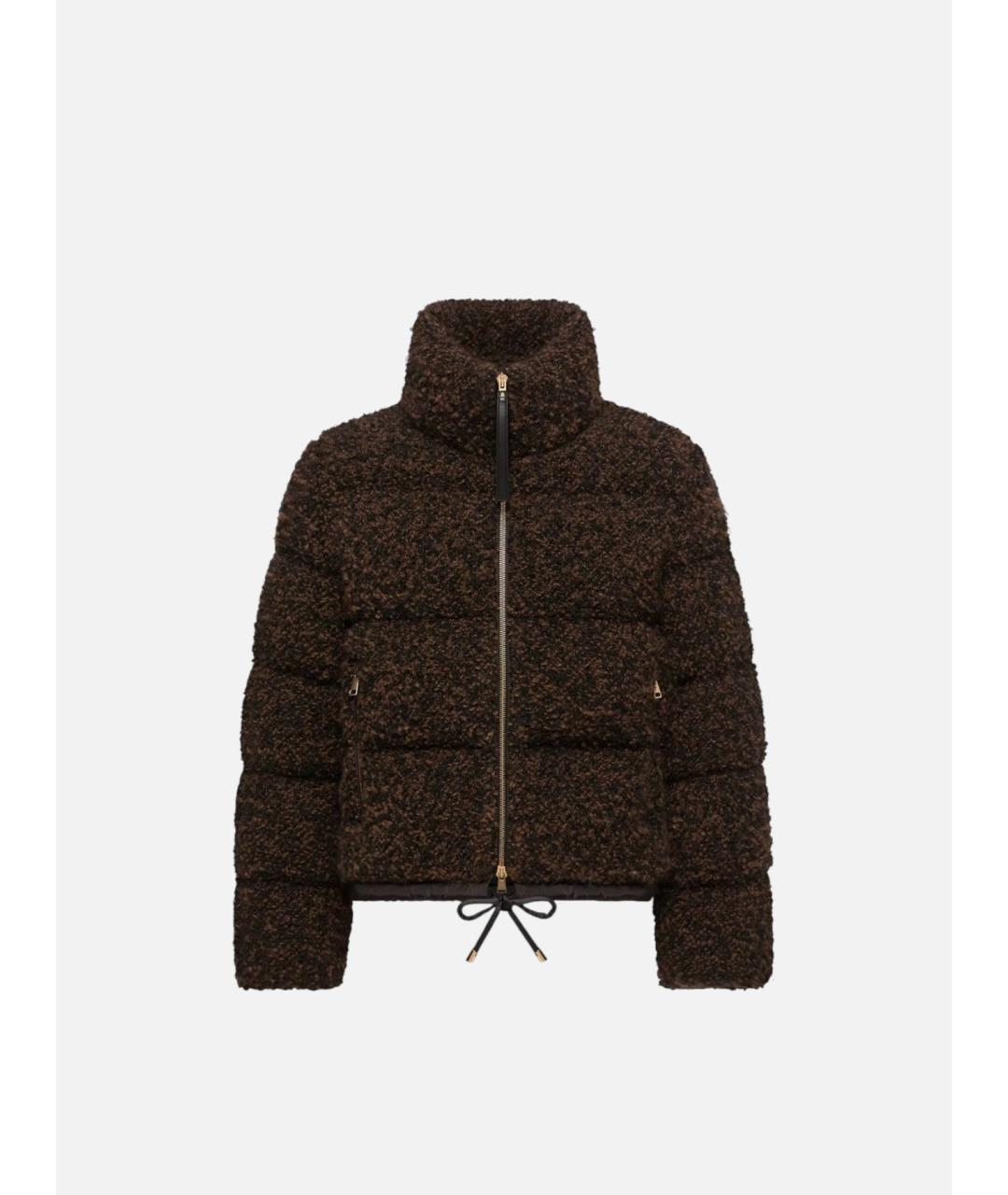 MONCLER Коричневый пуховик, фото 5