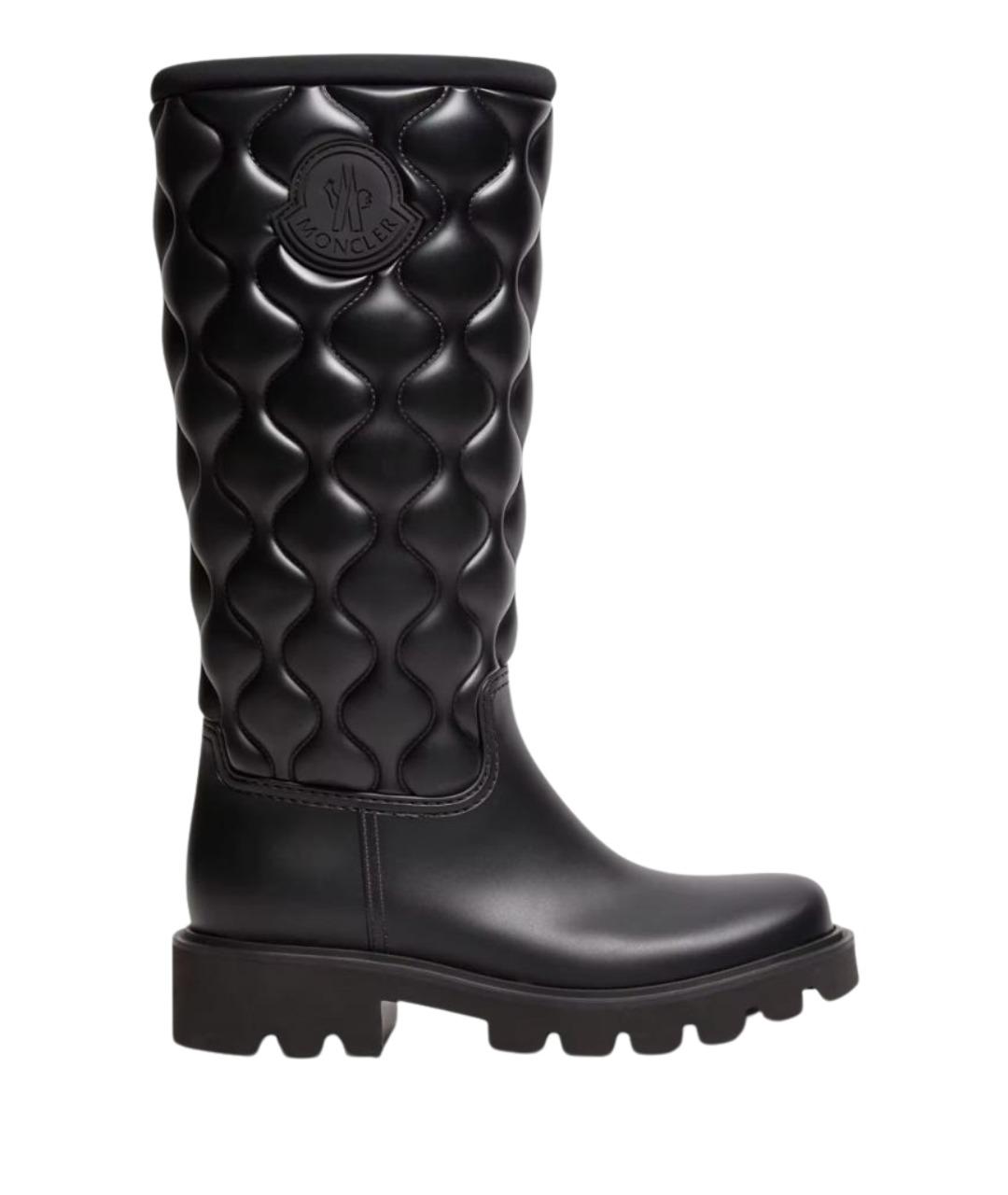 MONCLER Черные синтетические сапоги, фото 1