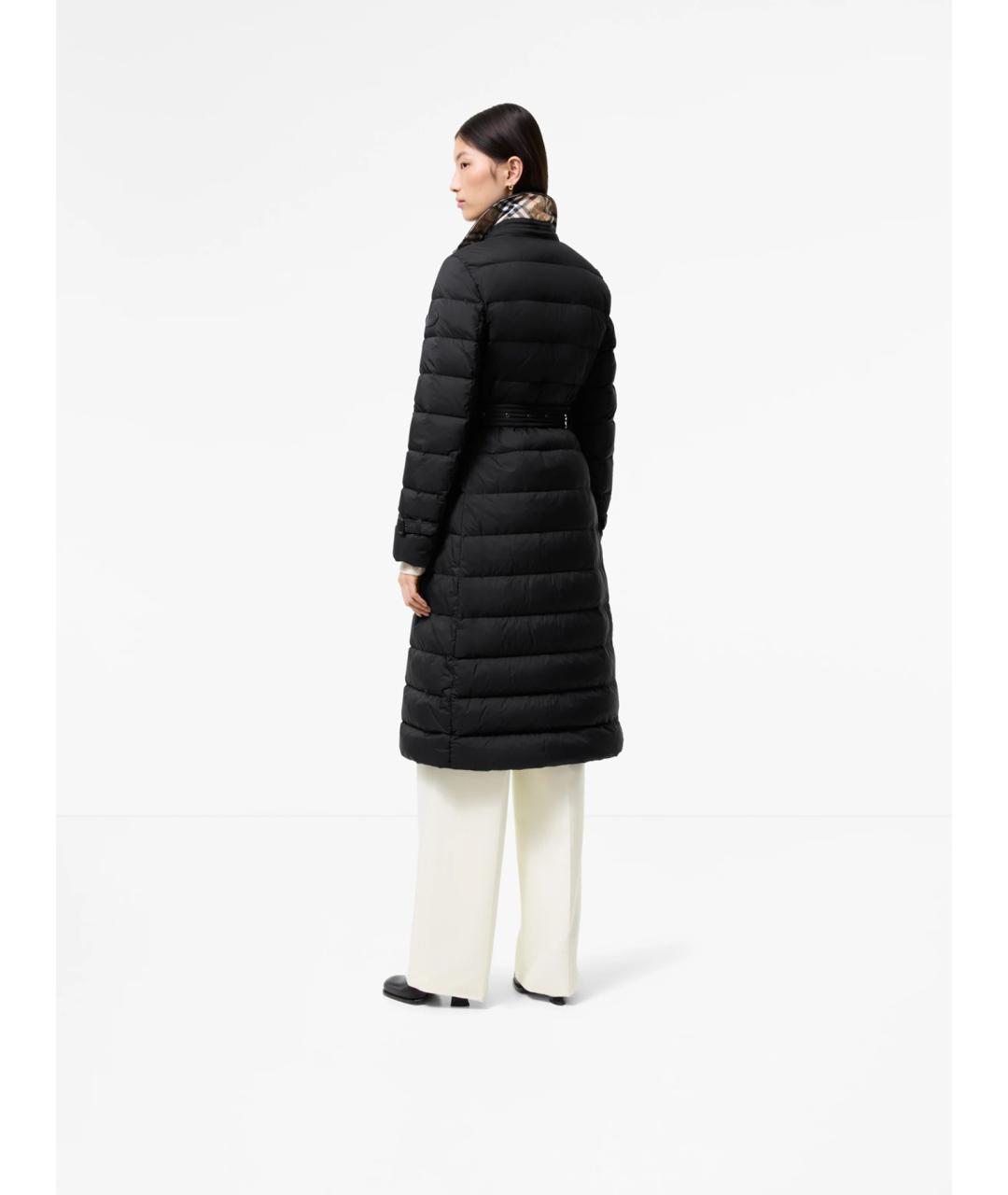 BURBERRY Черный нейлоновый пуховик, фото 3