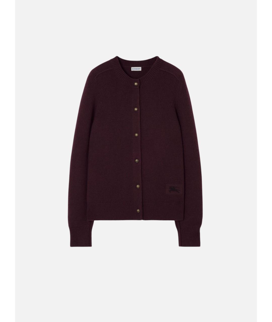 BURBERRY Фиолетовый кашемировый кардиган, фото 4