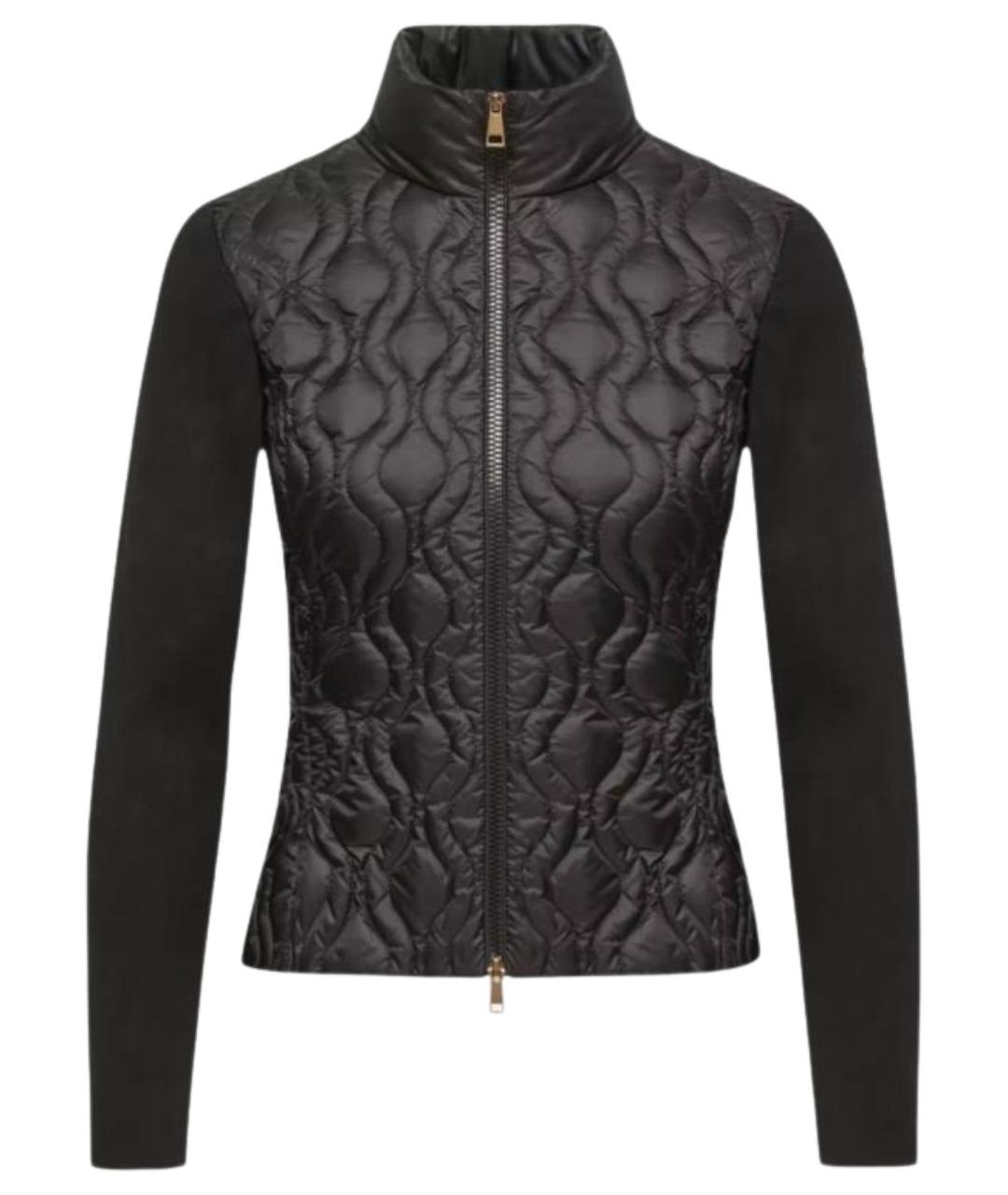 MONCLER Черный хлопковый кардиган, фото 1