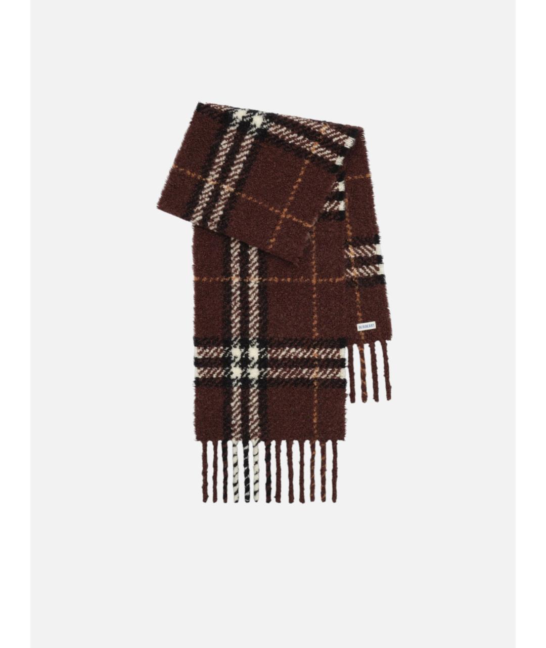 BURBERRY Мульти шерстяной шарф, фото 5