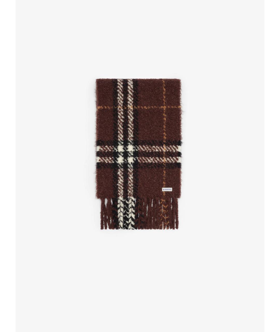 BURBERRY Мульти шерстяной шарф, фото 4
