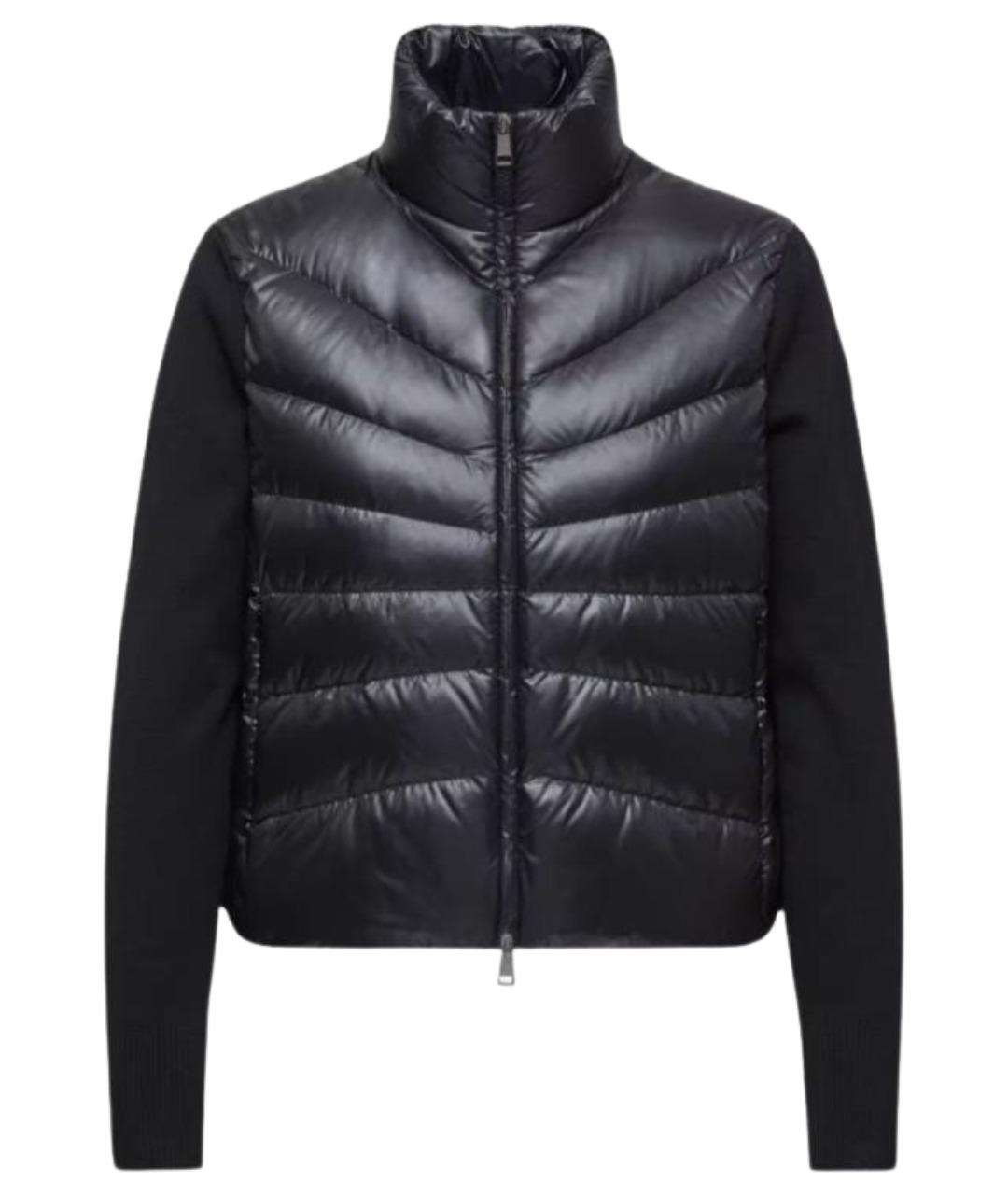 MONCLER Черный полиамидовый кардиган, фото 1