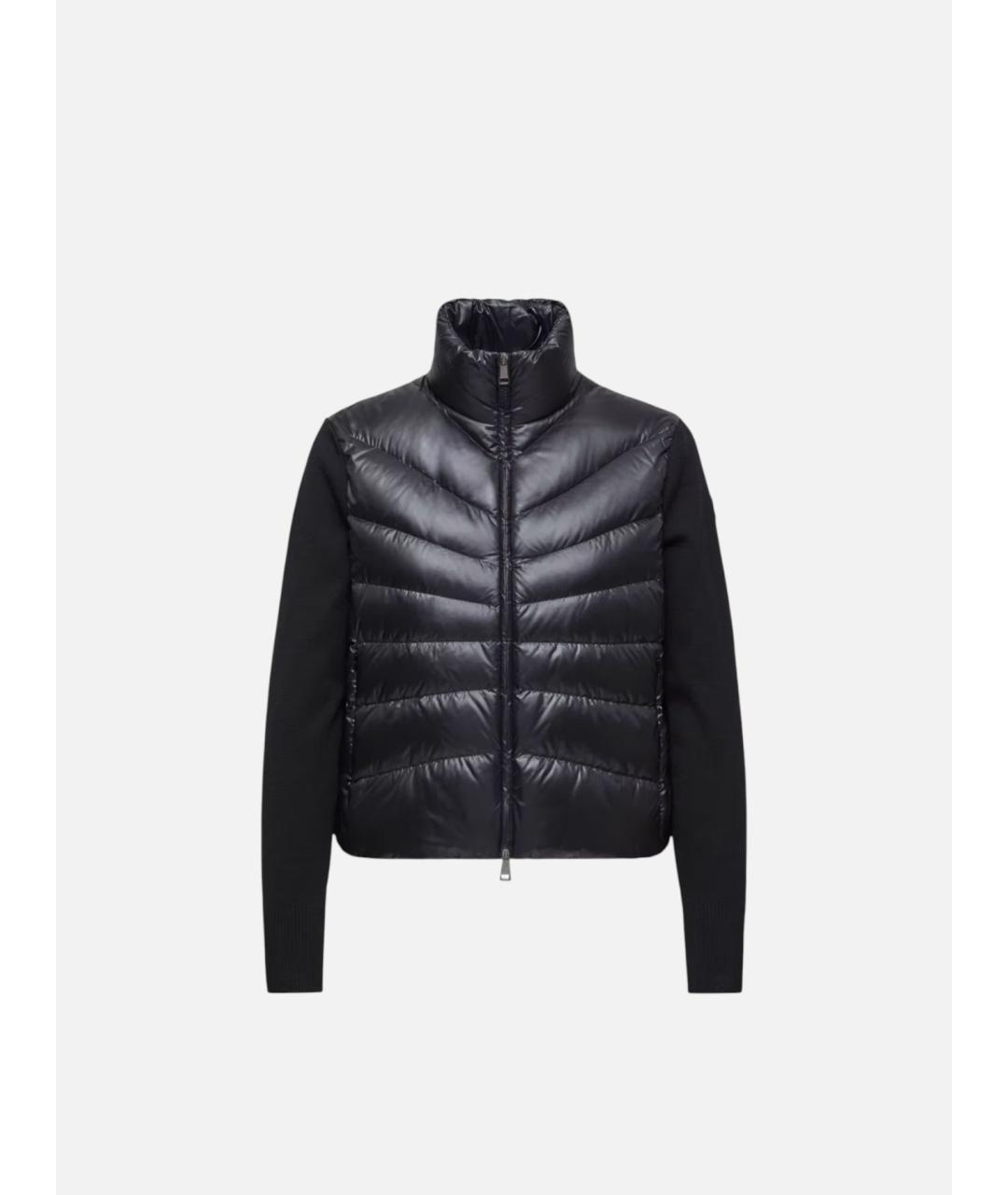 MONCLER Черный полиамидовый кардиган, фото 5