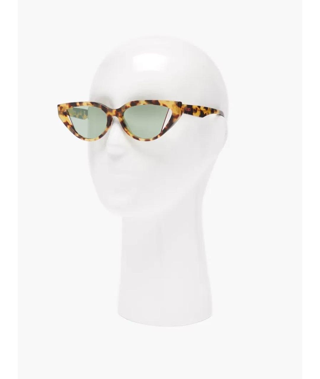 FENDI Мульти пластиковые солнцезащитные очки, фото 8