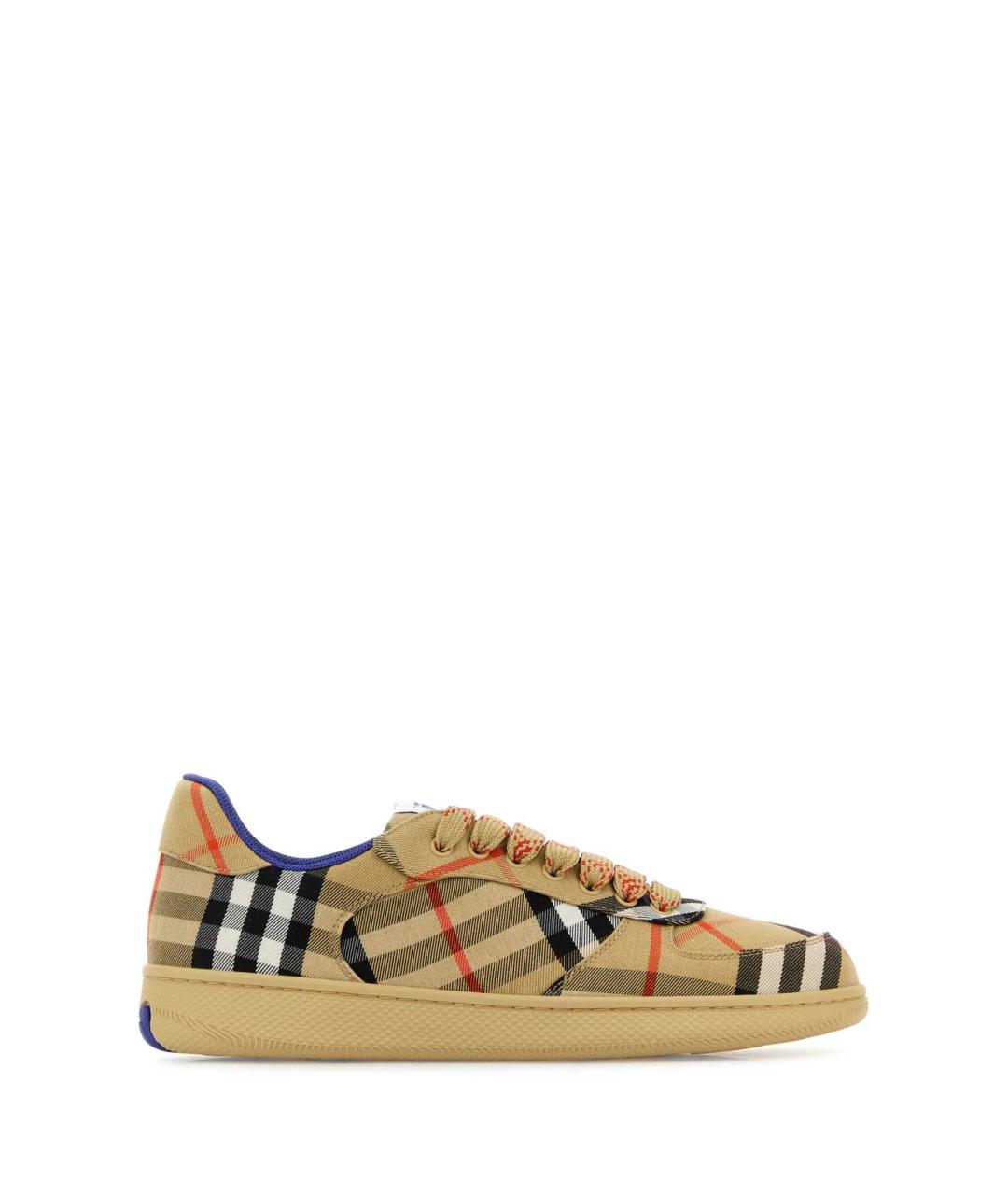 BURBERRY Мульти кожаные низкие кроссовки / кеды, фото 1