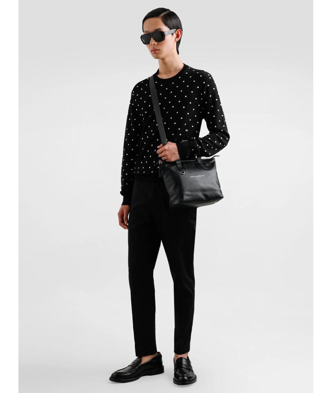 DOLCE&GABBANA Черная сумка тоут, фото 4