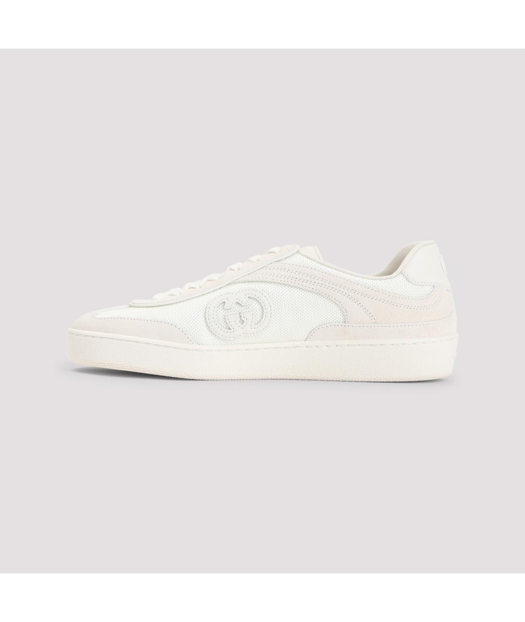 GUCCI Белые кожаные кеды, фото 3