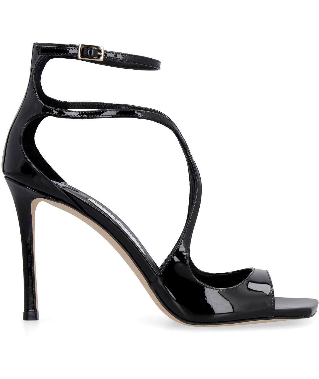 JIMMY CHOO Черные кожаные босоножки, фото 2
