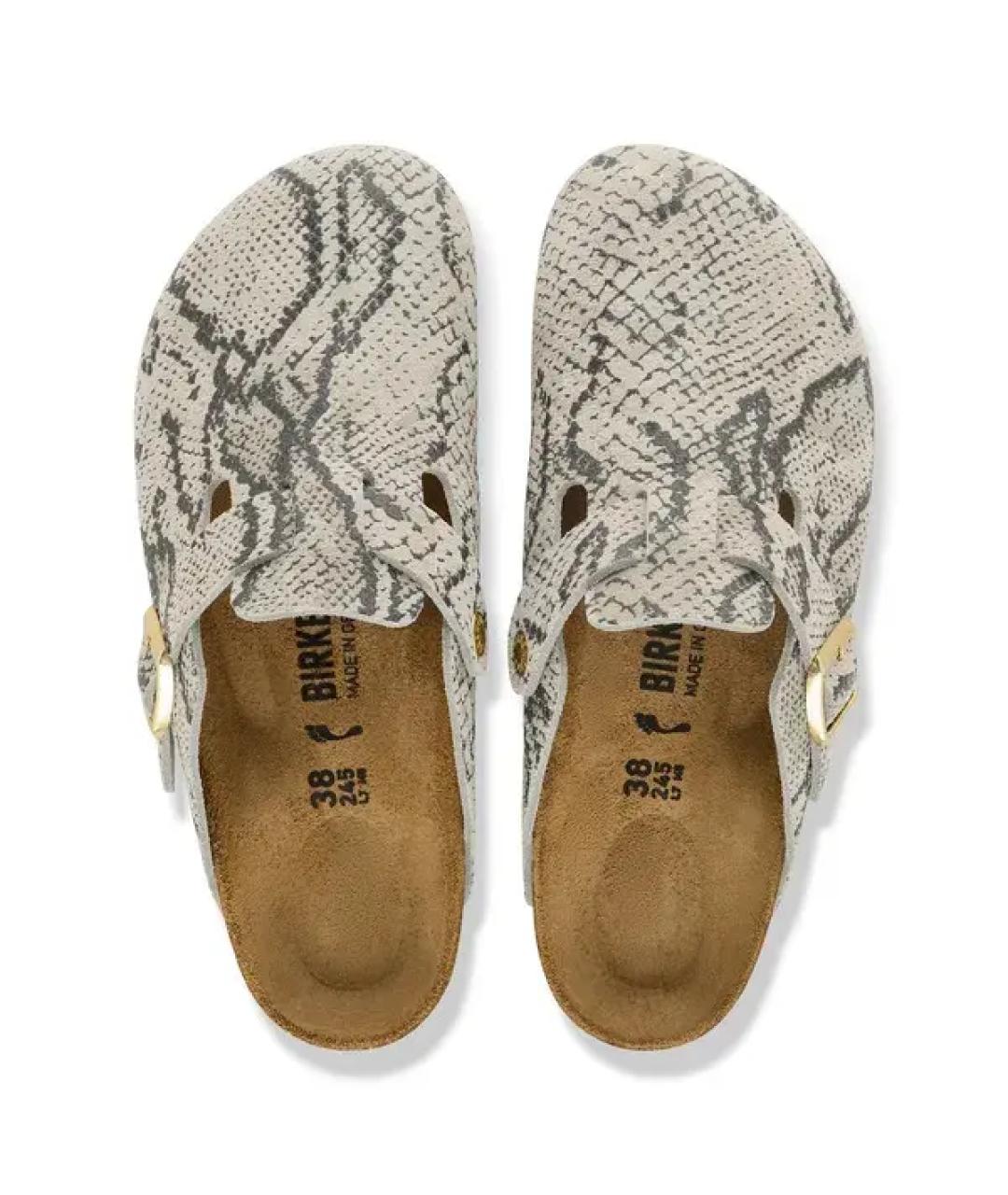 BIRKENSTOCK Мульти замшевые мюли, фото 3