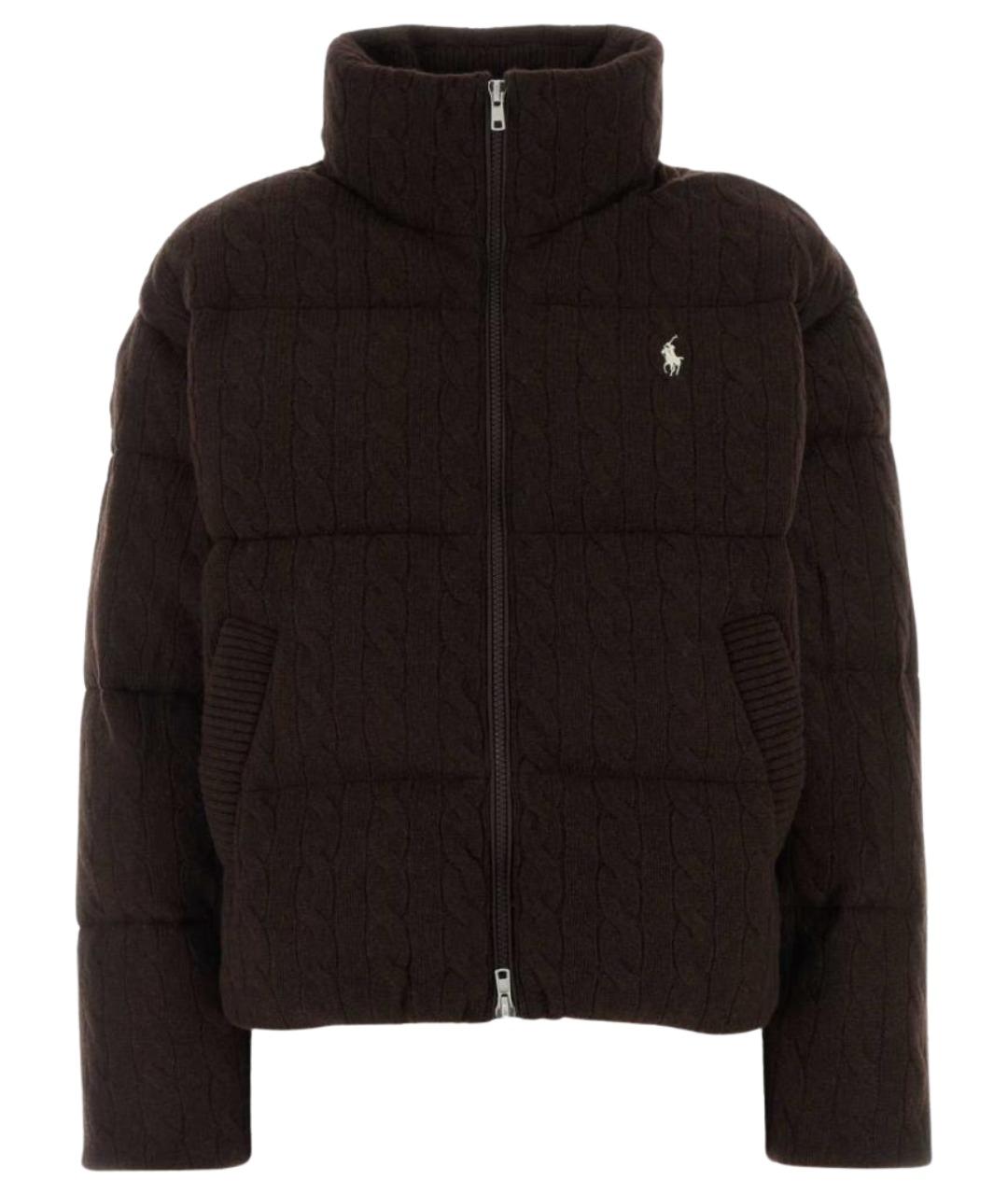 POLO RALPH LAUREN Коричневая шерстяная куртка, фото 1