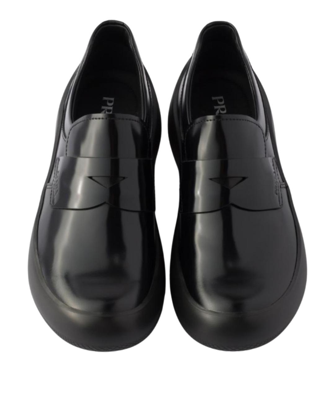 PRADA Черные кожаные лоферы, фото 3
