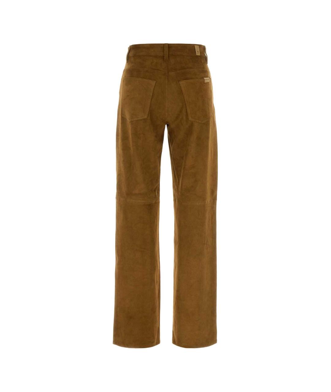 7 FOR ALL MANKIND Коричневые прямые джинсы, фото 2