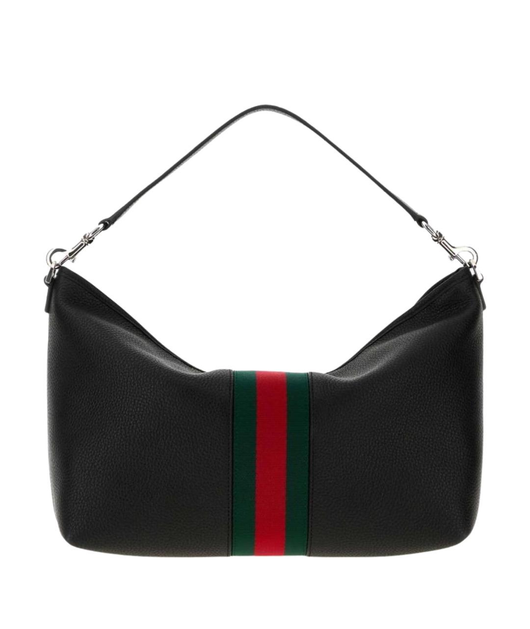 GUCCI Черная кожаная сумка на плечо, фото 1