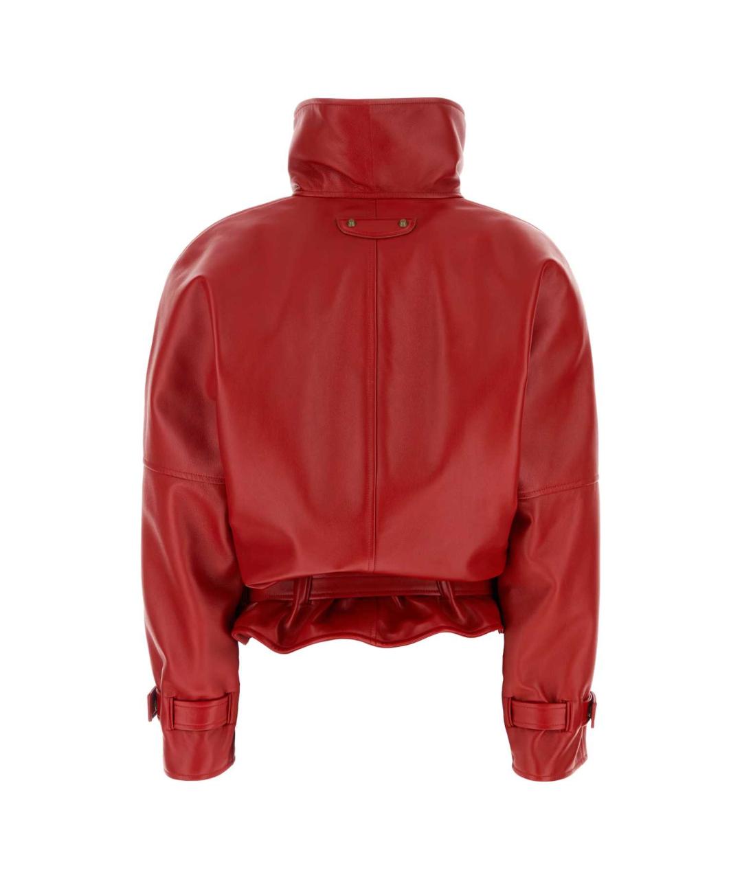 BALENCIAGA Красная кожаная куртка, фото 2