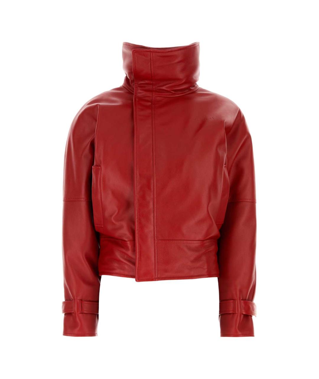 BALENCIAGA Красная кожаная куртка, фото 3