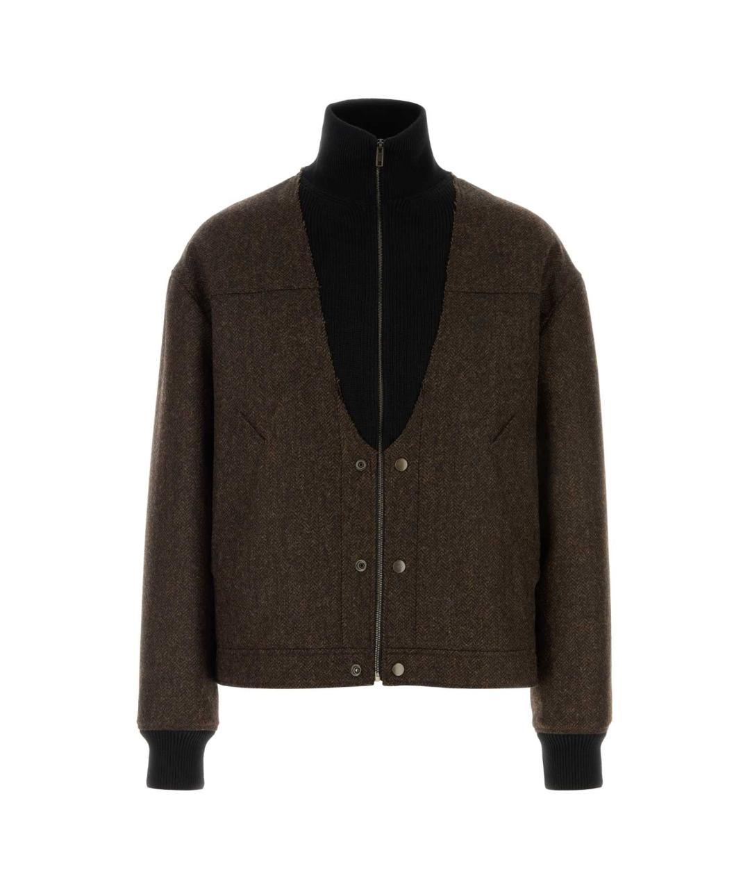 MAISON MARGIELA Коричневая шерстяная куртка, фото 1