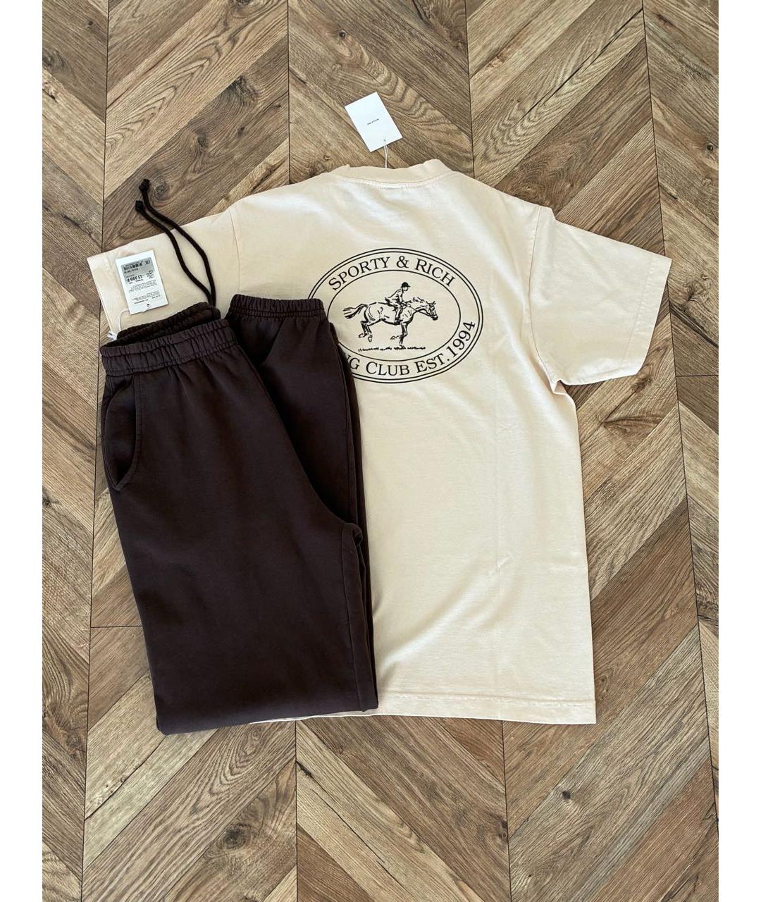 SPORTY AND RICH Мульти хлопковый спортивные костюмы, фото 4