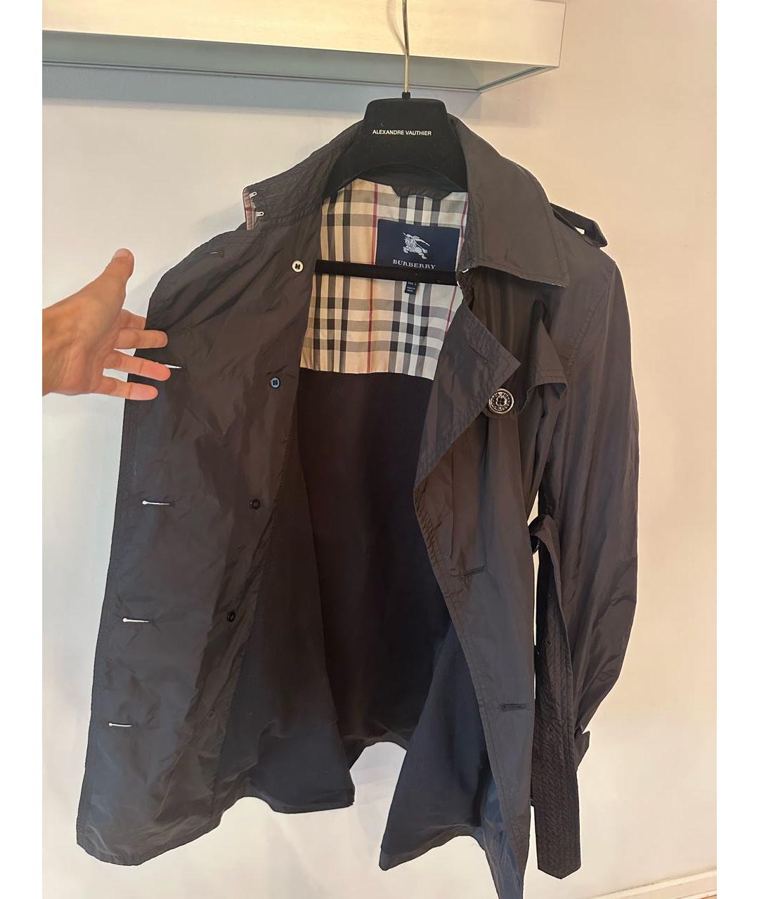 BURBERRY Черный тренч/плащ, фото 2
