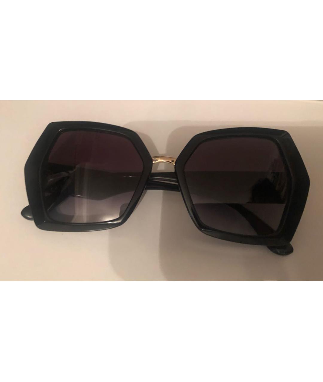 DOLCE&GABBANA Черные пластиковые солнцезащитные очки, фото 5