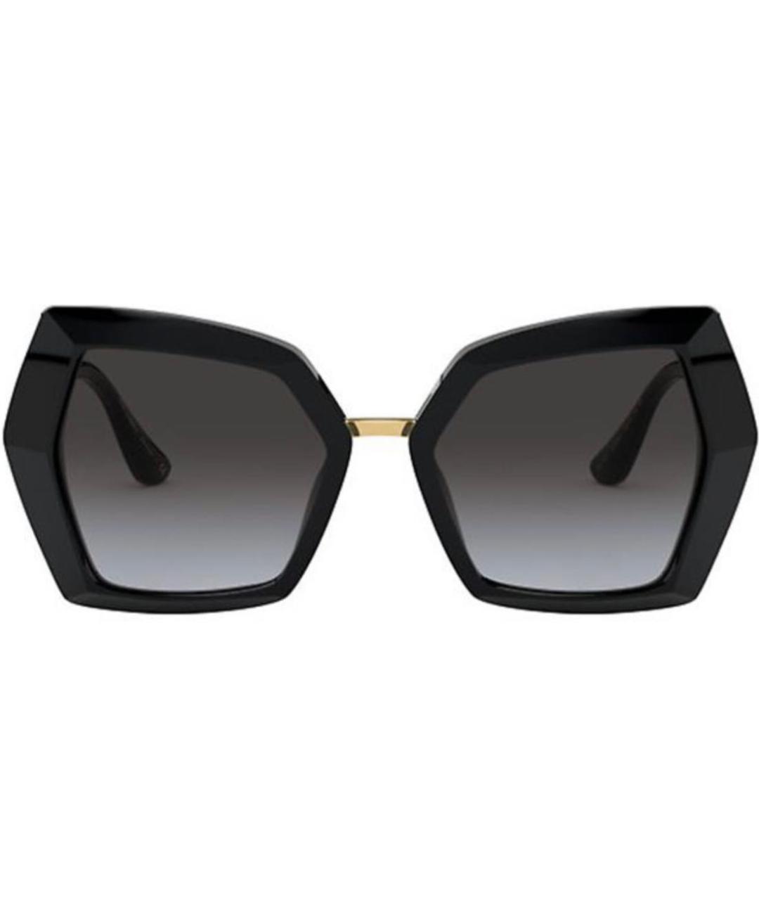 DOLCE&GABBANA Черные пластиковые солнцезащитные очки, фото 1