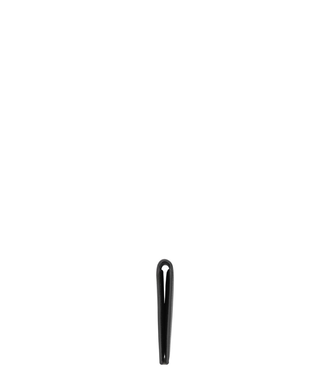 SAINT LAURENT Черный кошелек из лакированной кожи, фото 4